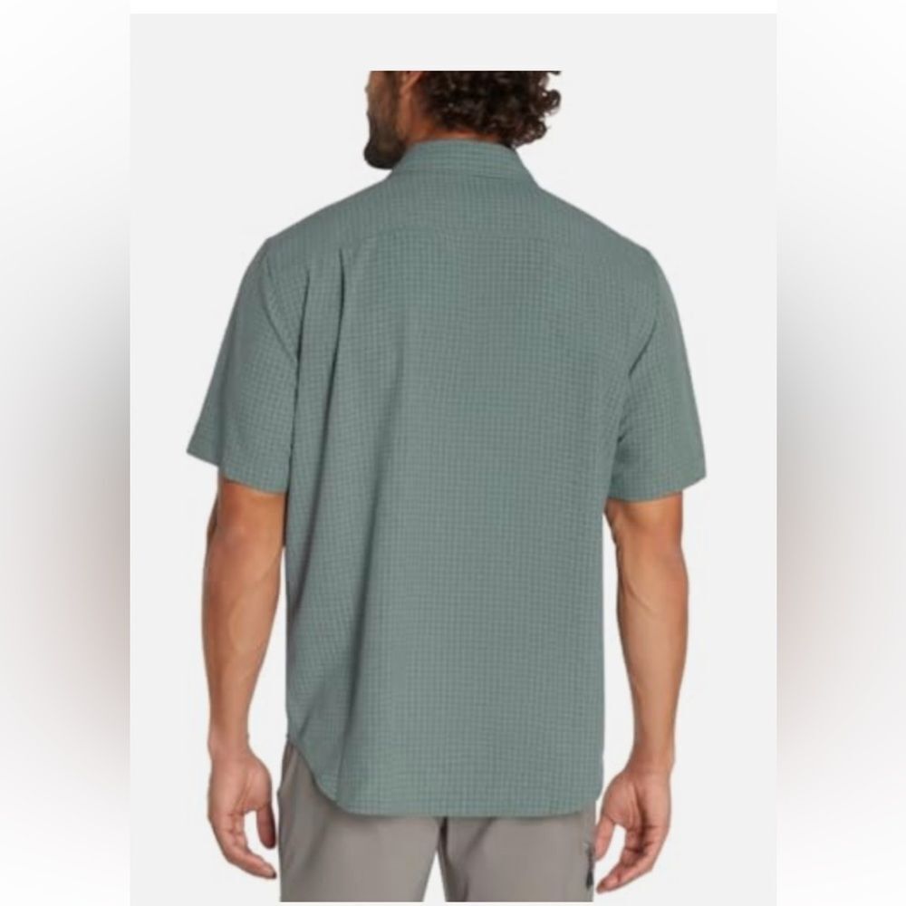 NWT Orvis Men’s UPF 30 Relaxed Fit Quick-Dry Short Sleeve Woven Shirt Green XXL - Picture 3 of 8